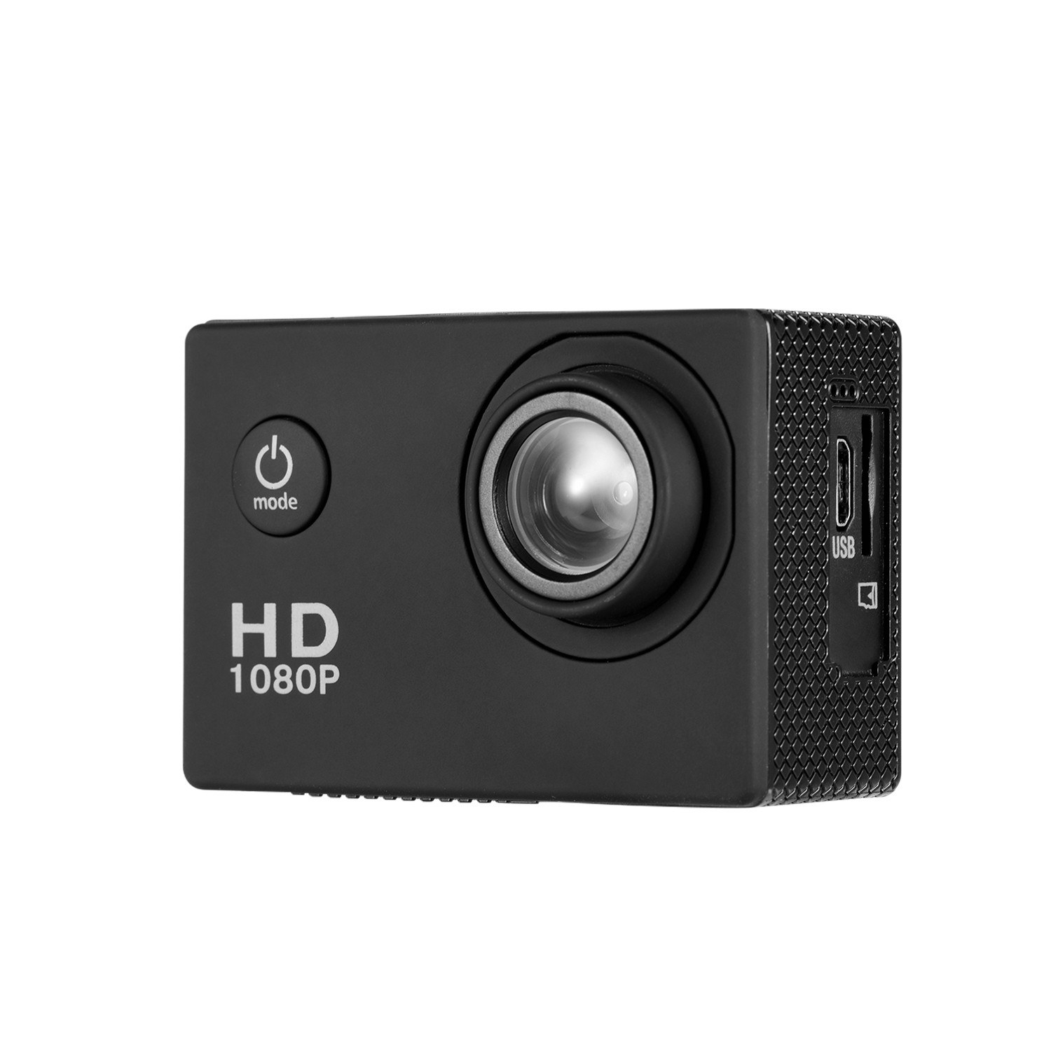 Action Camera 2inch LCD Screen 1280x960P HD 30m Waterproof 90&deg; Wide Angle Support 32GB External Memory Card with Built-in 900mAh Battery Waterproof Case Mounting Accessories