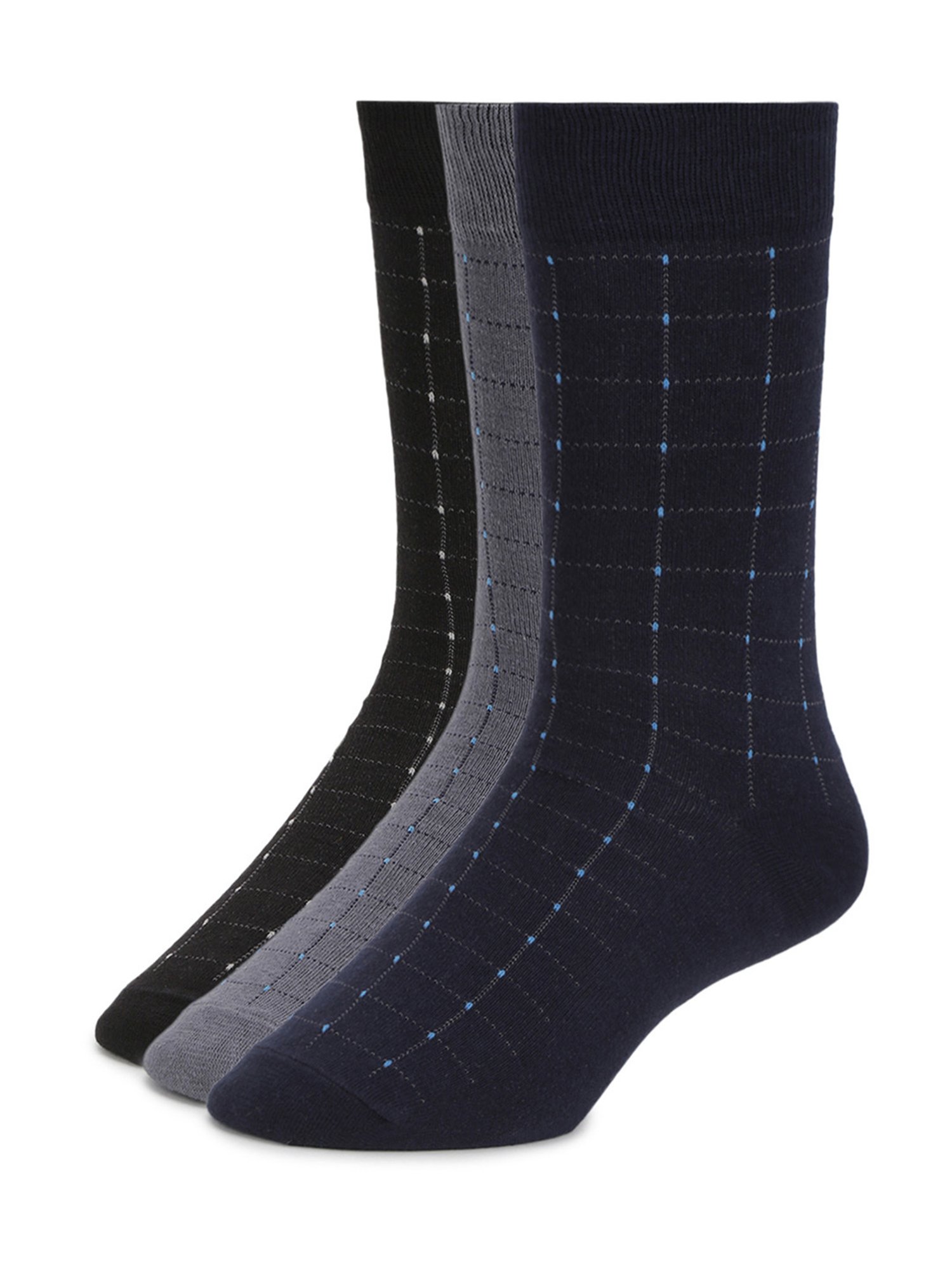 Sokker Multicolor Cotton Solid Socks - Set of 3