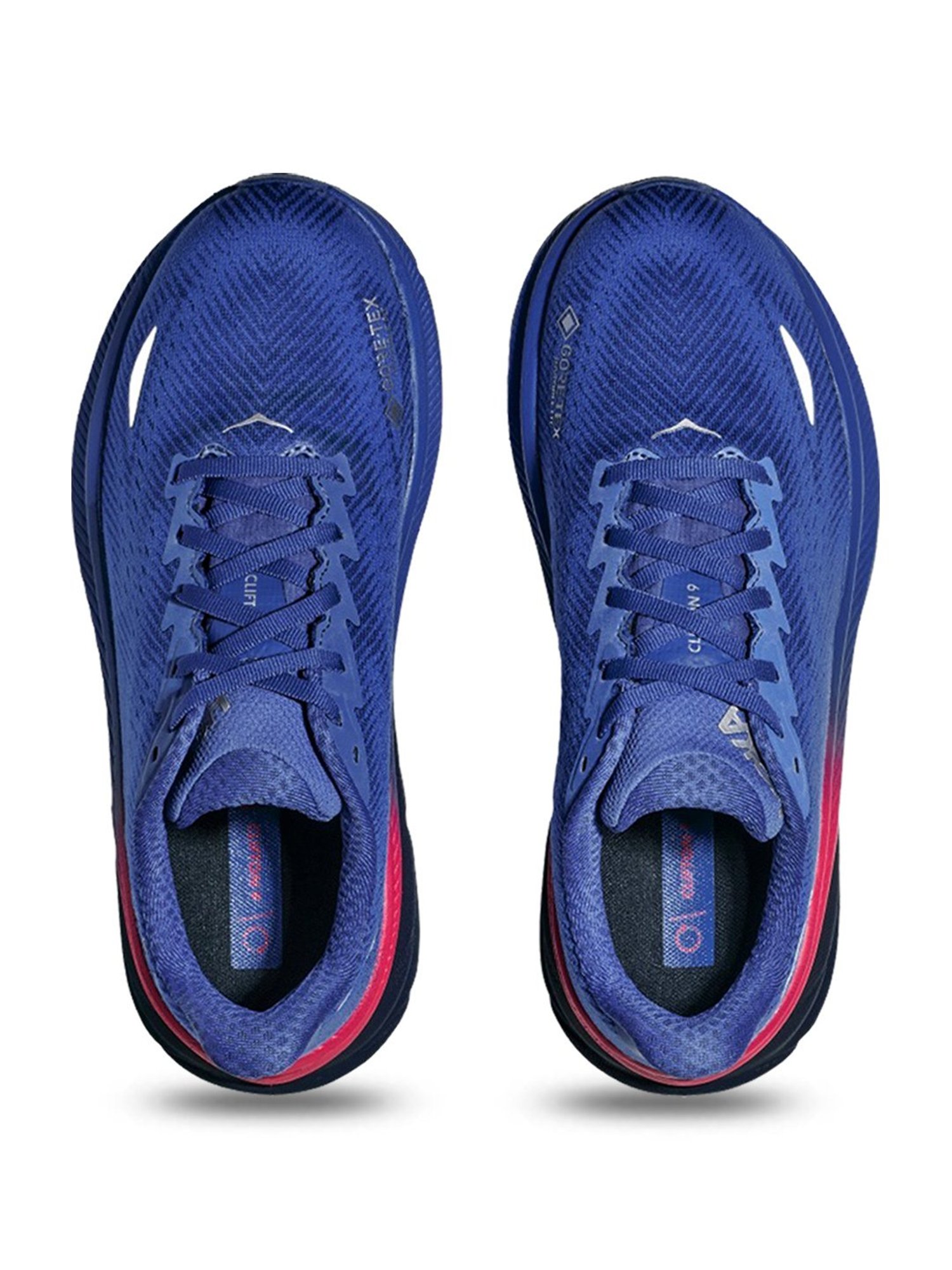 Hoka Women's W CLIFTON 9 GTX Dazzling Blue & Evening Sky Running Shoes