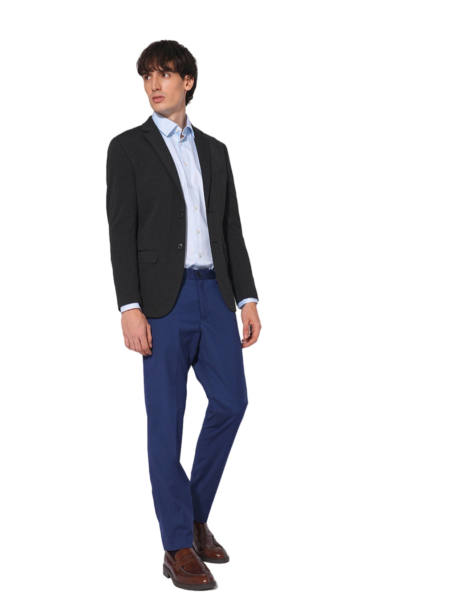 Selected Homme Blue Cotton Slim Shirt