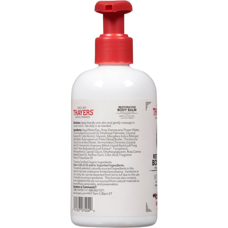 Thayers Natural Remedies Rose Petal Body Balm - 8 fl oz