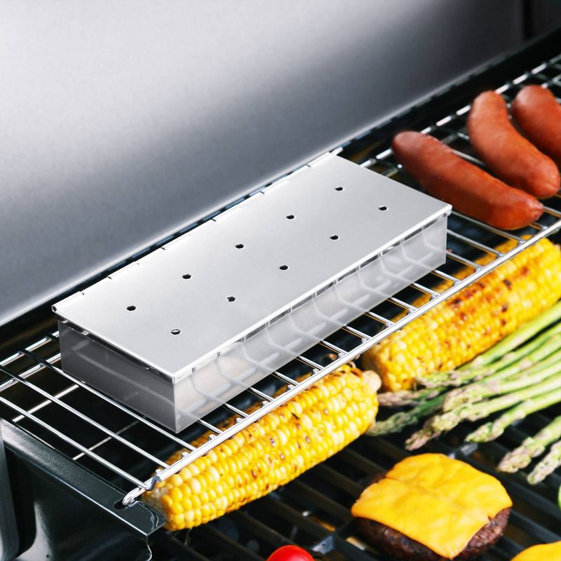 9" Stainless Steel Smoker Box TB0902S- Royal Gourmet