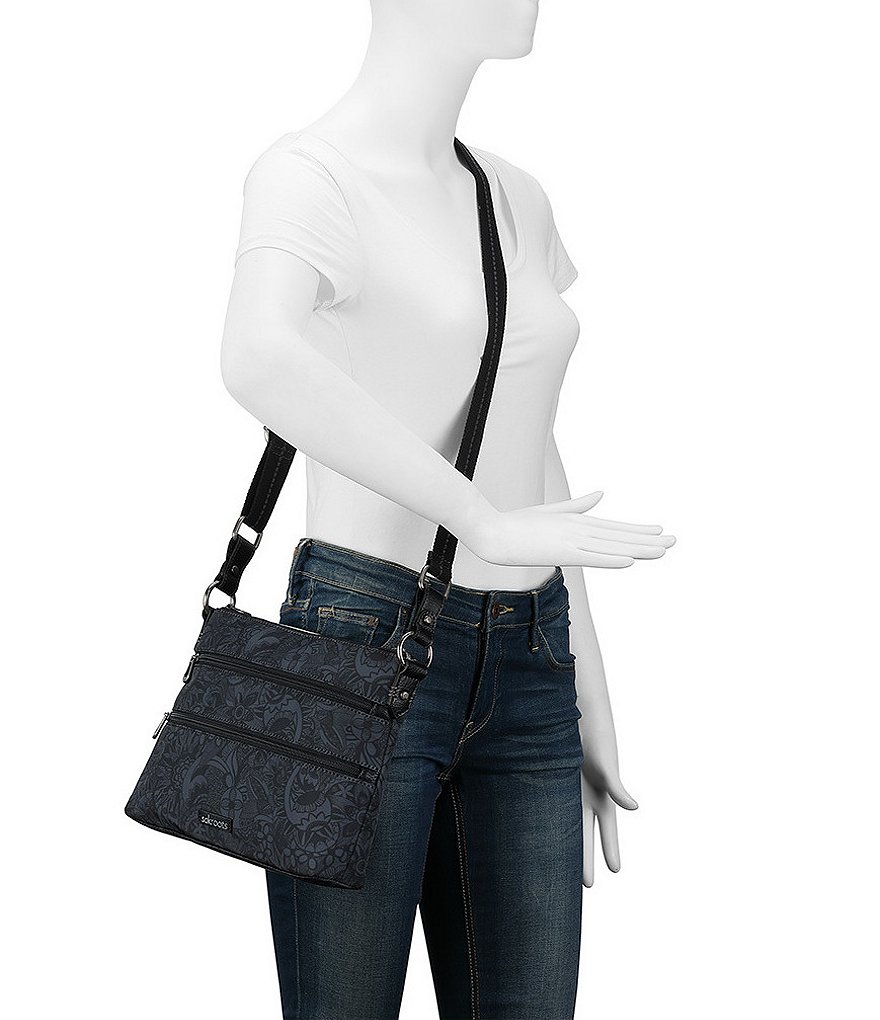 Sakroots Basic Zip Top Crossbody Bag