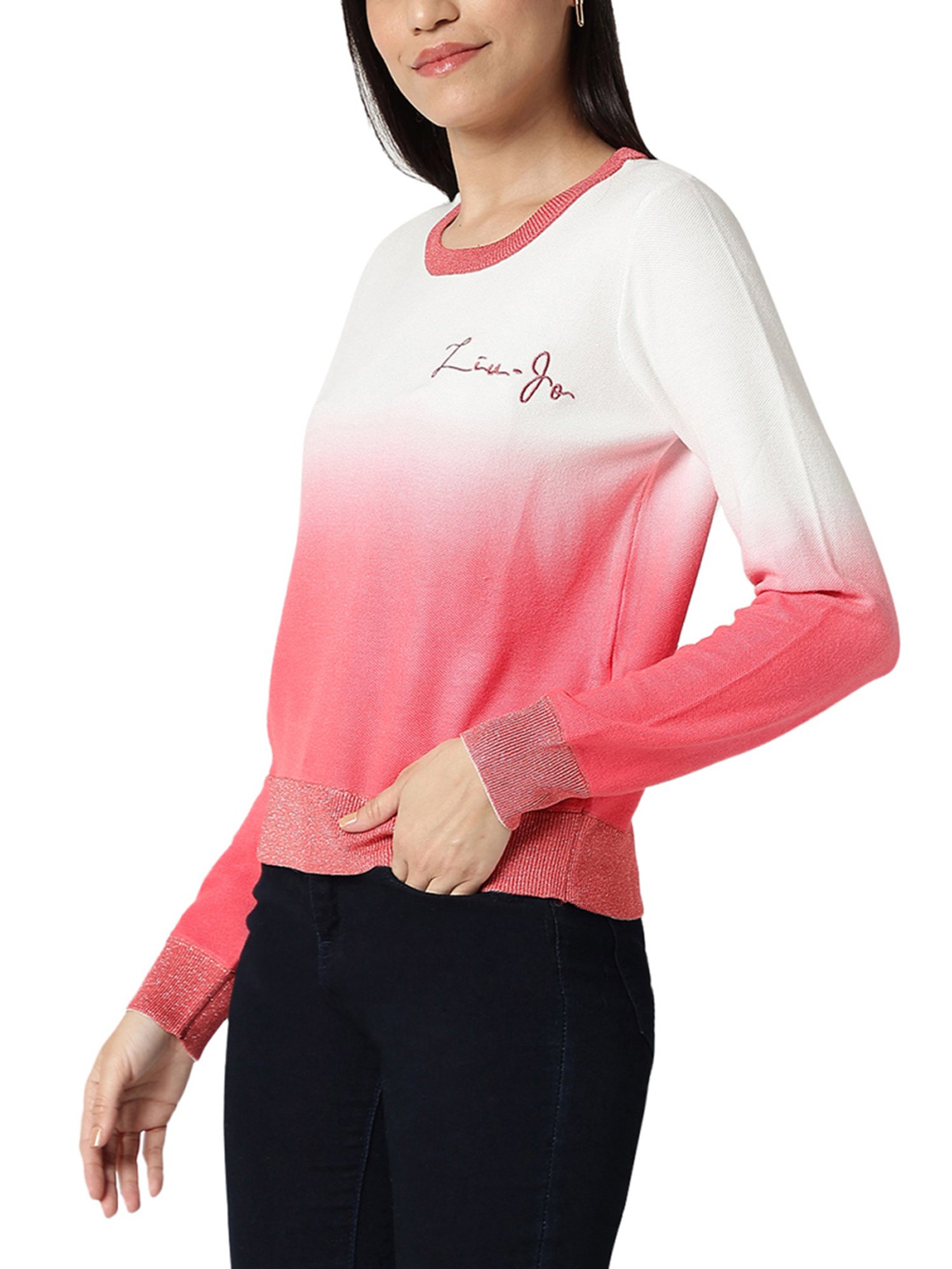 Liu Jo Barbie & Shaded Logo Regular Fit Sweatshirt