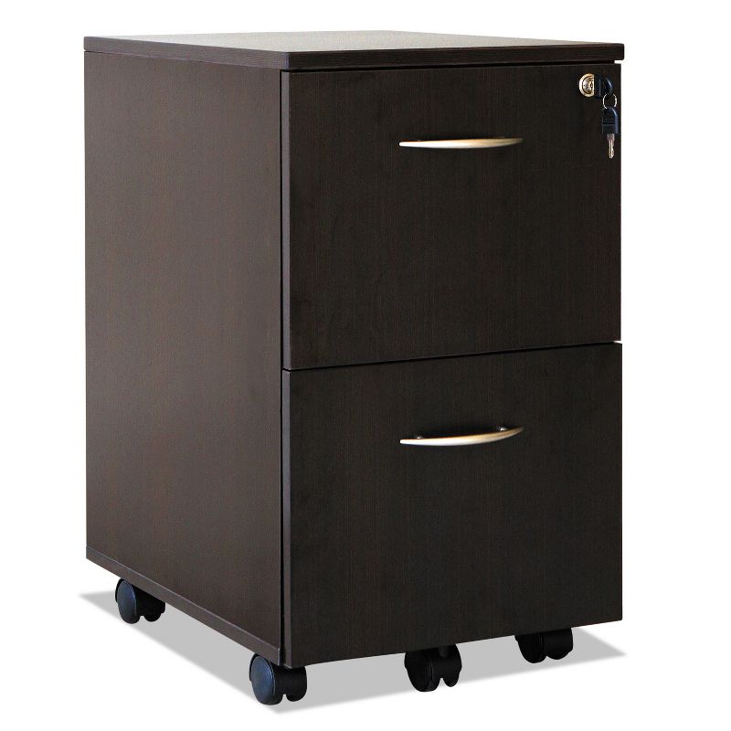 Alera Sedina Series Mobile File/File Pedestal, 15 3/8w x 20d x 26 5/8h, Espresso SE521620ES