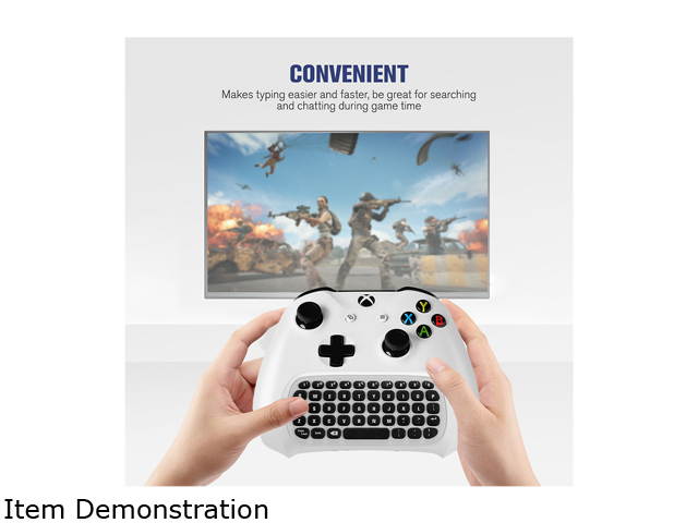 FirstPower Xbox one keyboard, megadream mini wireless game  keyboard with 3.5mm audio / headset jack and mouse function, keypad game handle for Microsoft Xbox one, Xbox one s controller and PC- 2.4