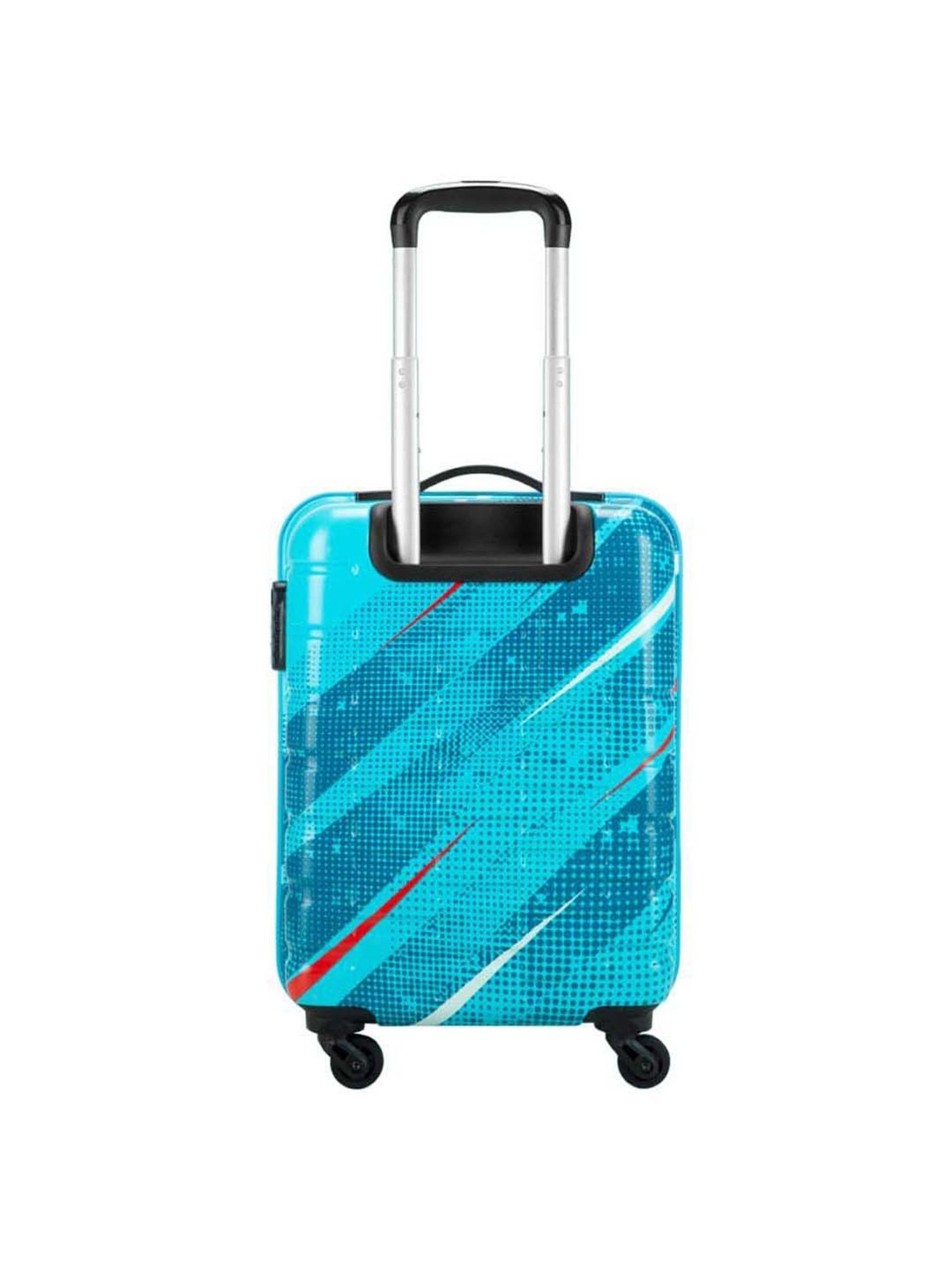 Aristocrat Radiance Blue Printed Hard Cabin Trolley Bag - 38 cm