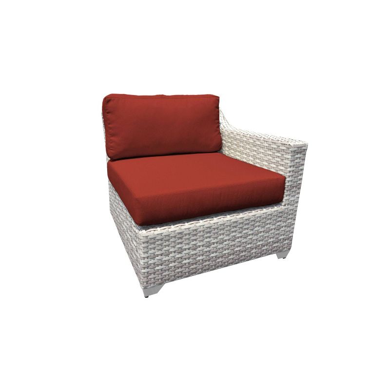 Fairmont 6pc Patio Sectional Seating Set with Cushions - Terracotta - TK Classics