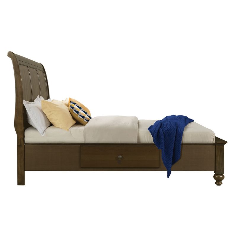 3pc King Channing 2 Drawer Storage Bedroom Set Dark Walnut - Picket House Furnishings