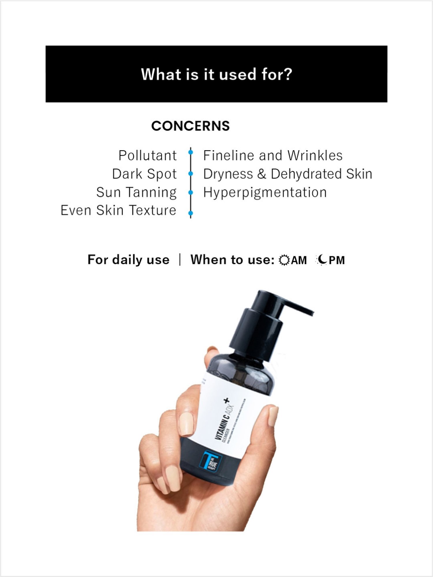 The True Therapy Vitamin C AOX & Face Cleanser - 100 ml