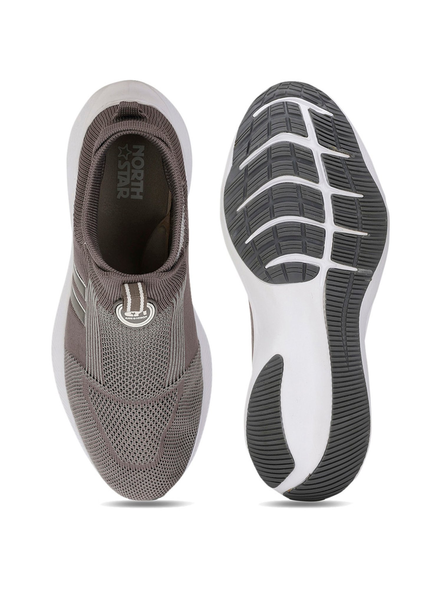 North Star by Bata Men's NORTON Grey Walking Shoes