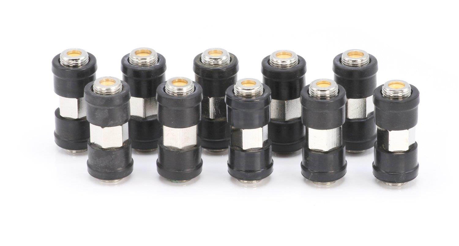 Coaxial Cable Connector Adapter &ndash; WEATHER BOOT Series | 10 Pack | Coax F-Pin