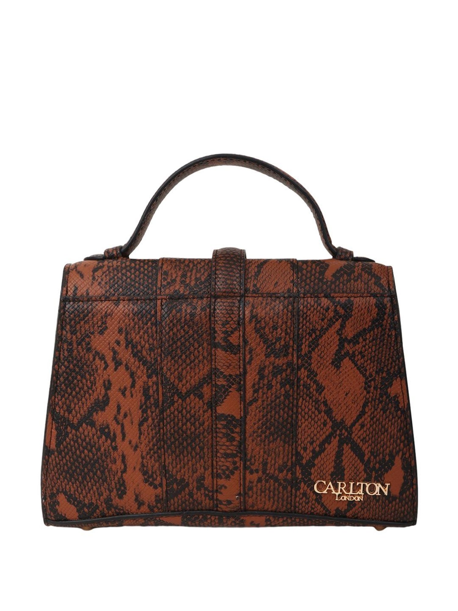 Carlton London Tan Animal Effect Medium Handbag