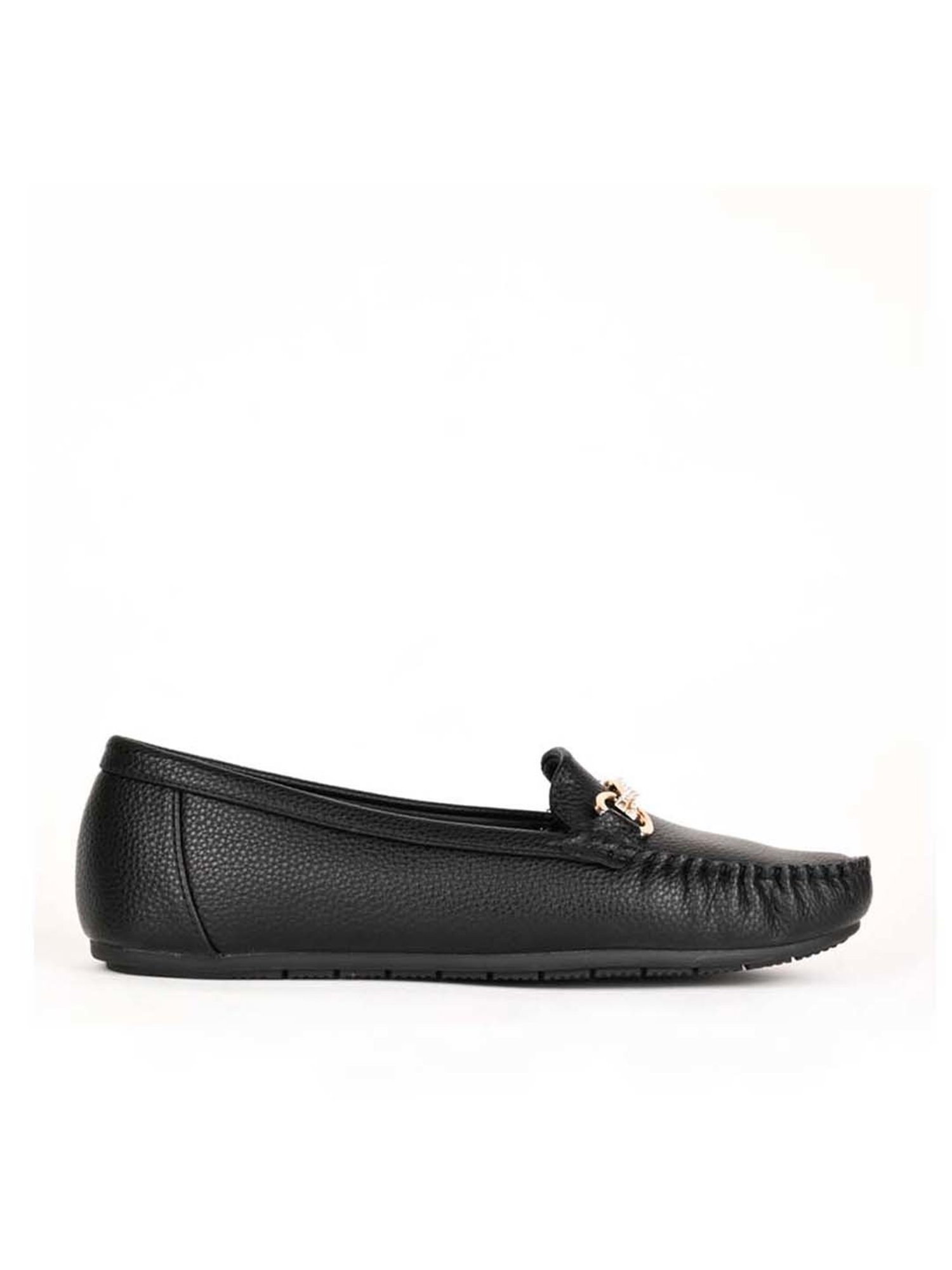 Jove Women's Black Casual Loafers