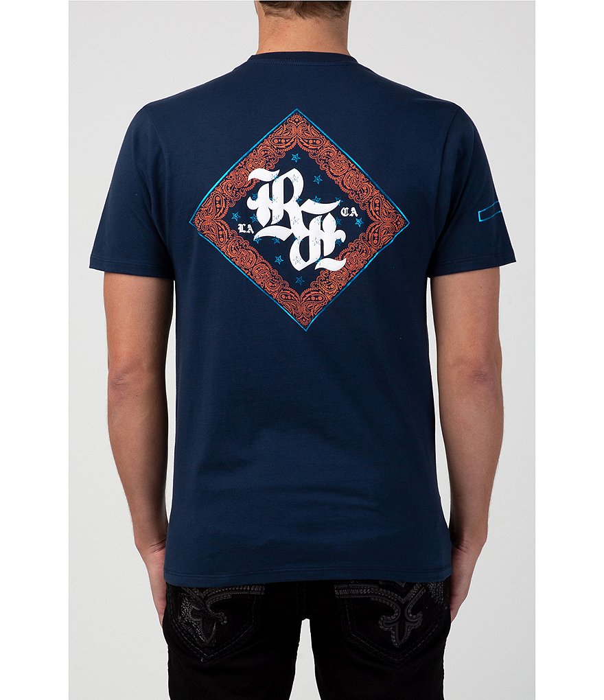 Rock Revival Gold Foil Graphic Short-Sleeve T-Shirt