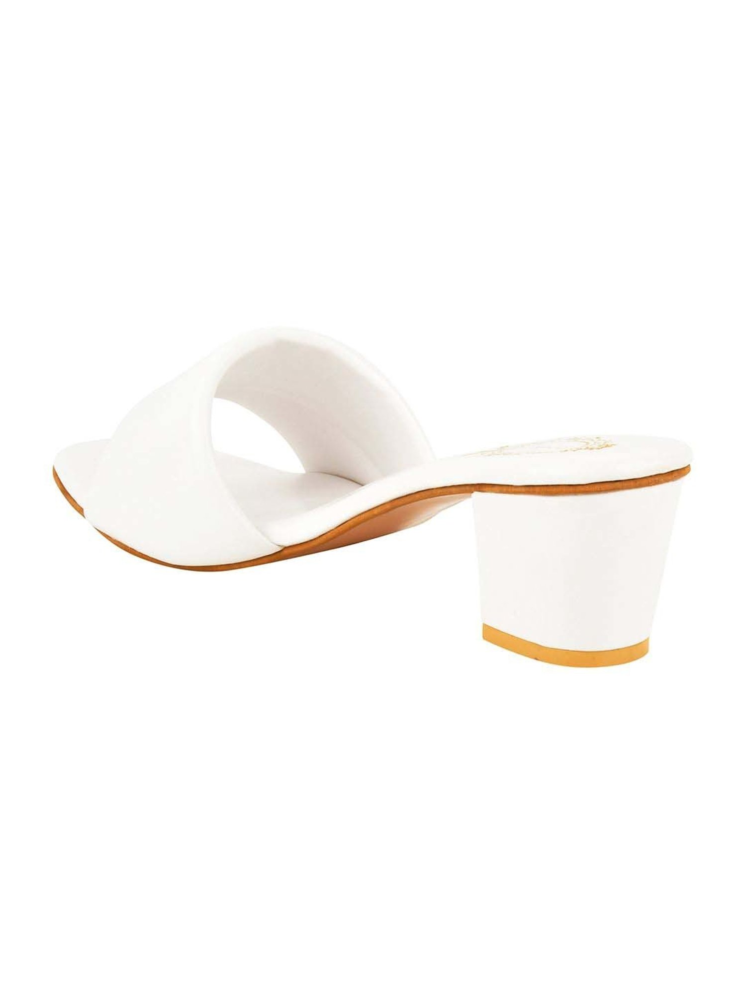 Shoetopia Kids White Casual Slides