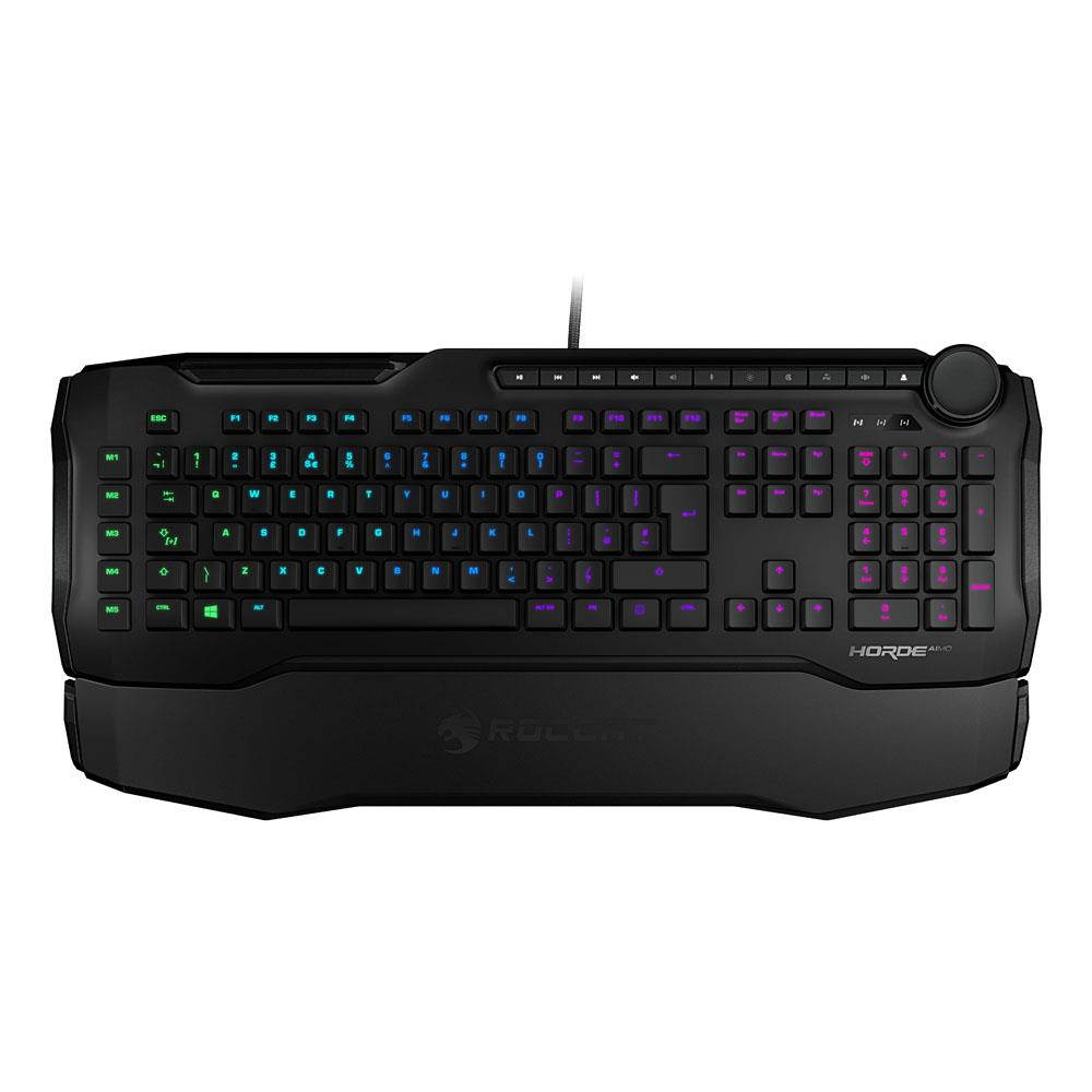 ROCCAT Horde Aimo Membranical RGB Gaming Keyboard, UK Layout, Black (ROC-12-352-BK)