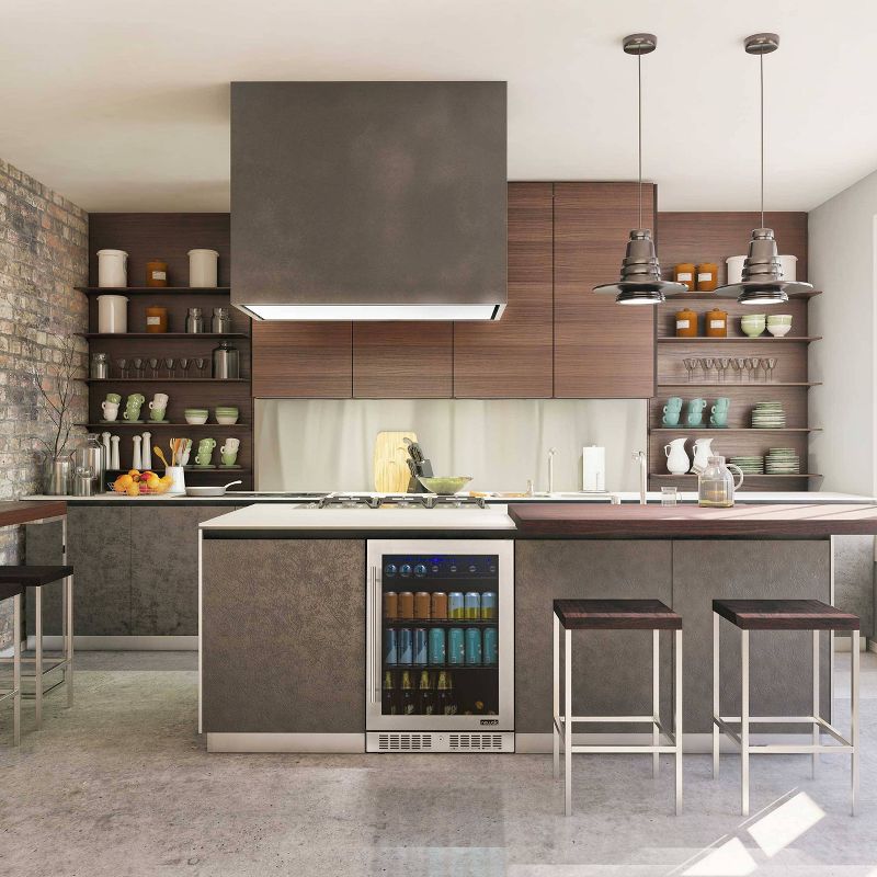 NewAir 224 Can Beverage Cooler with Color Changing LED Lights