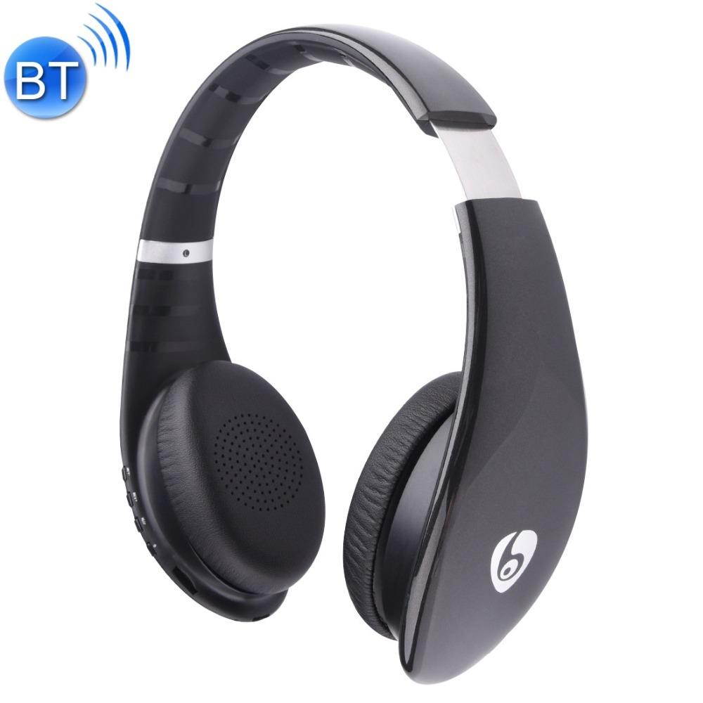 OVLENG MX555 Bluetooth 4.1 Headphones Wireless Stereo Noise Isolating Headset with Microphone for All Audio Devices - Black