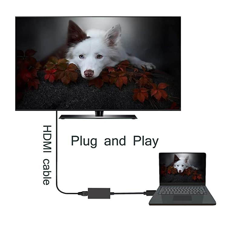 Mini DisplayPort to HDMI Adapter  Thunderbolt to HDMI Converter for MacBook AirPro Microsoft Surface ProDock Monitor Projector and More 1Pack Black