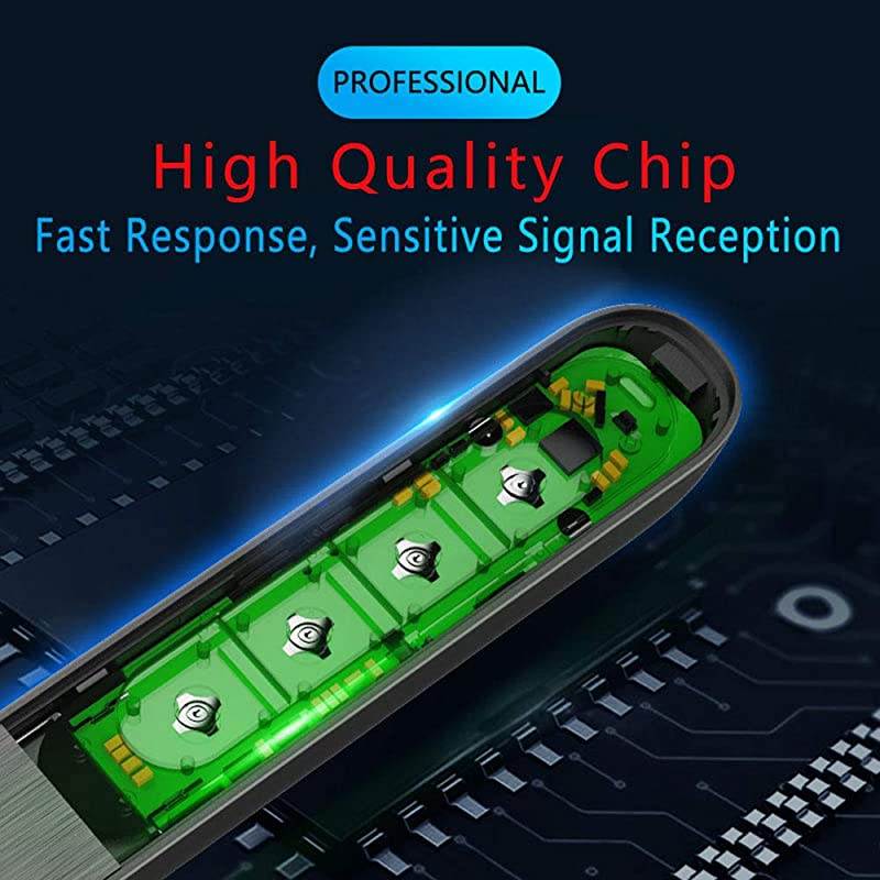 N27 Laser Pointer for Presentation Clicker Hyperlink Volume Control PPT PowerPoint Clicker with Laser Pointer Presentation Remote Clicker Slide Advancer 24GHz Black