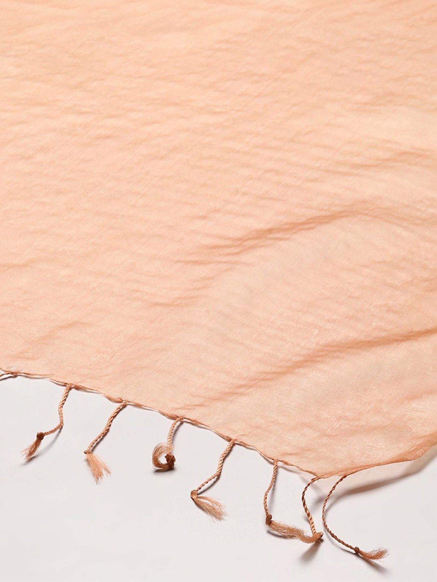 Biba Peach Woven Pattern Dupatta