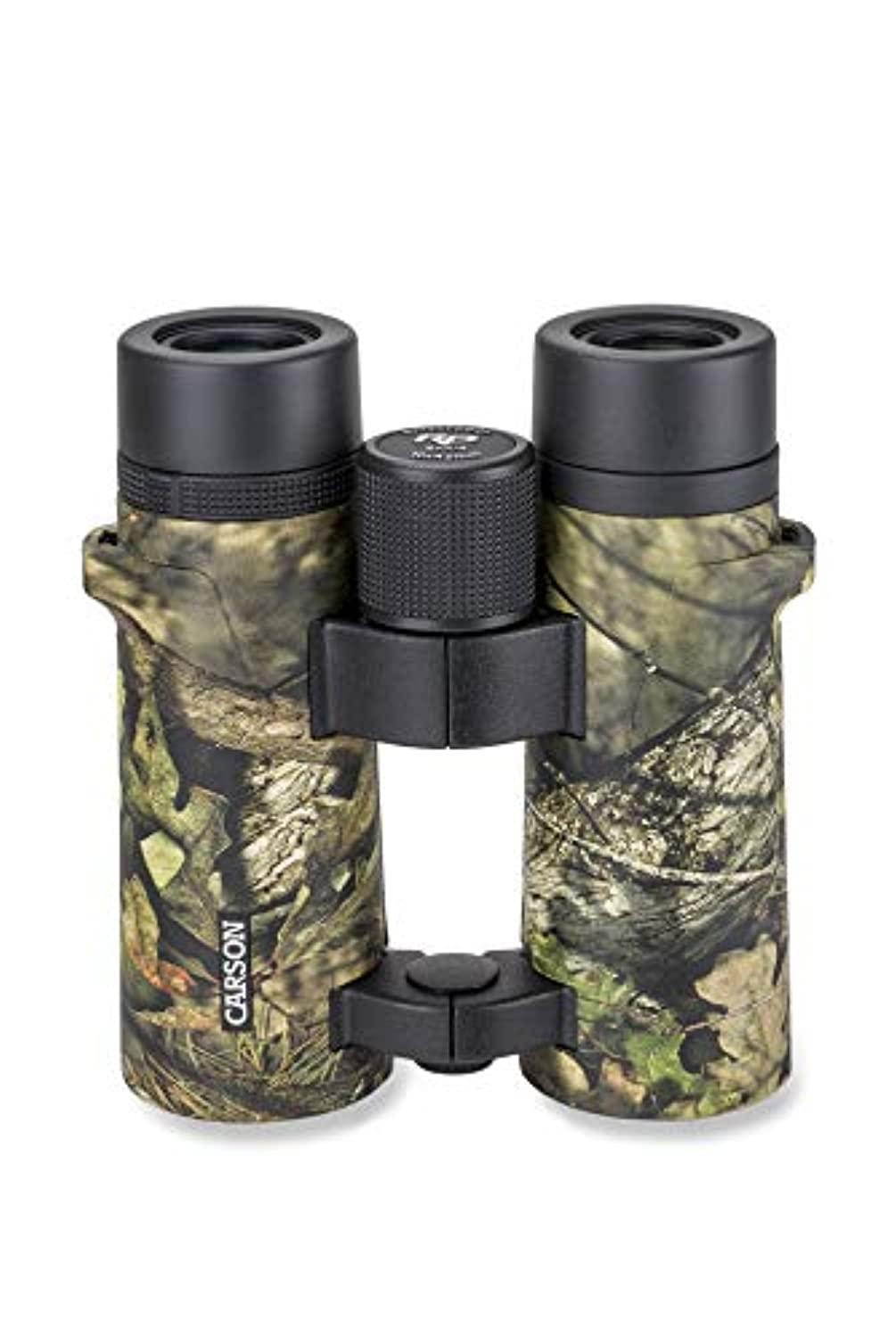 carson rd series 10x42mm mossy oak camouflage open bridge waterproof binoculars (rd-042mo)