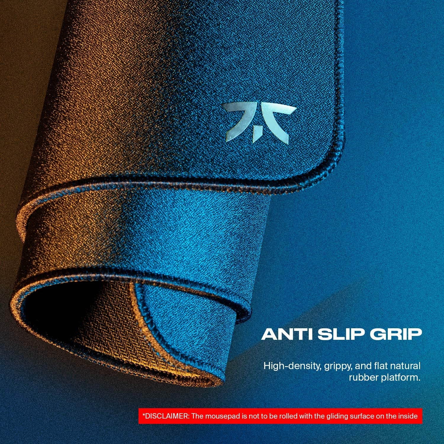 Fnatic Dash M Pro Gaming Mouse Mat for Esports with Stitched Edges and Anti-Slip Rubber Base, Fast Surface (Size M, Black, Hybrid Fabric) - 14.17"x11"x0.12"