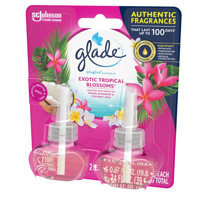 Glade Exotic Tropical Blossom PlugIns Refill - 2ct