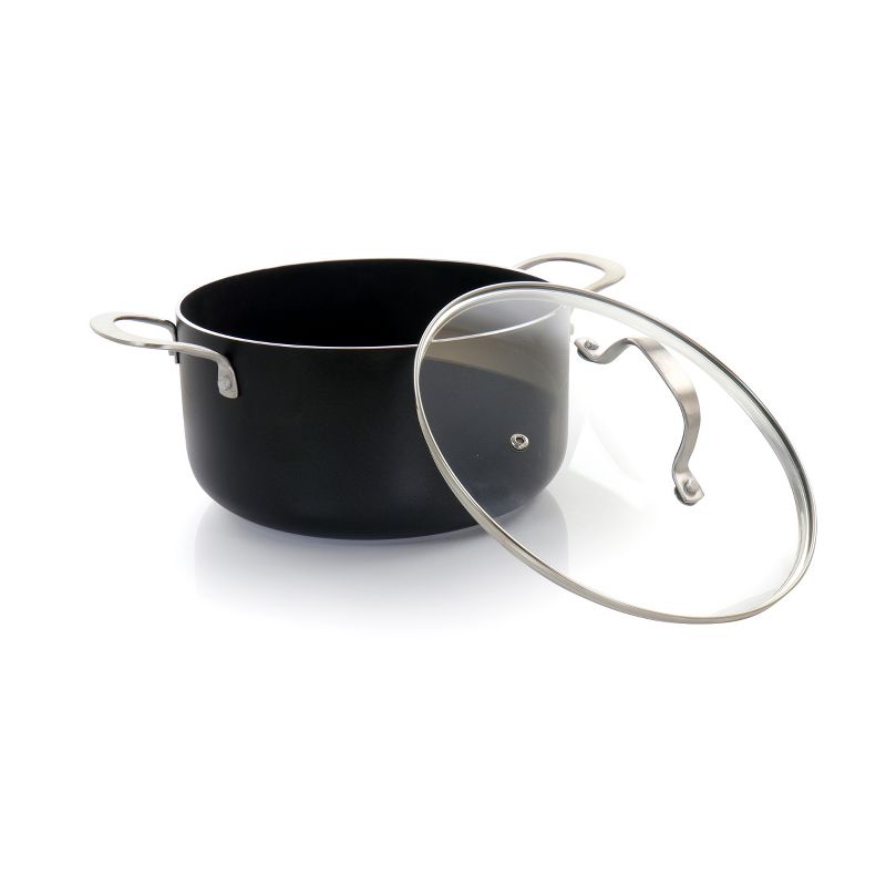 Meyer Corporation Anolon Nouvelle Copper Luxe Hard-Anodized Nonstick Casserole, 4-Quart, Onyx