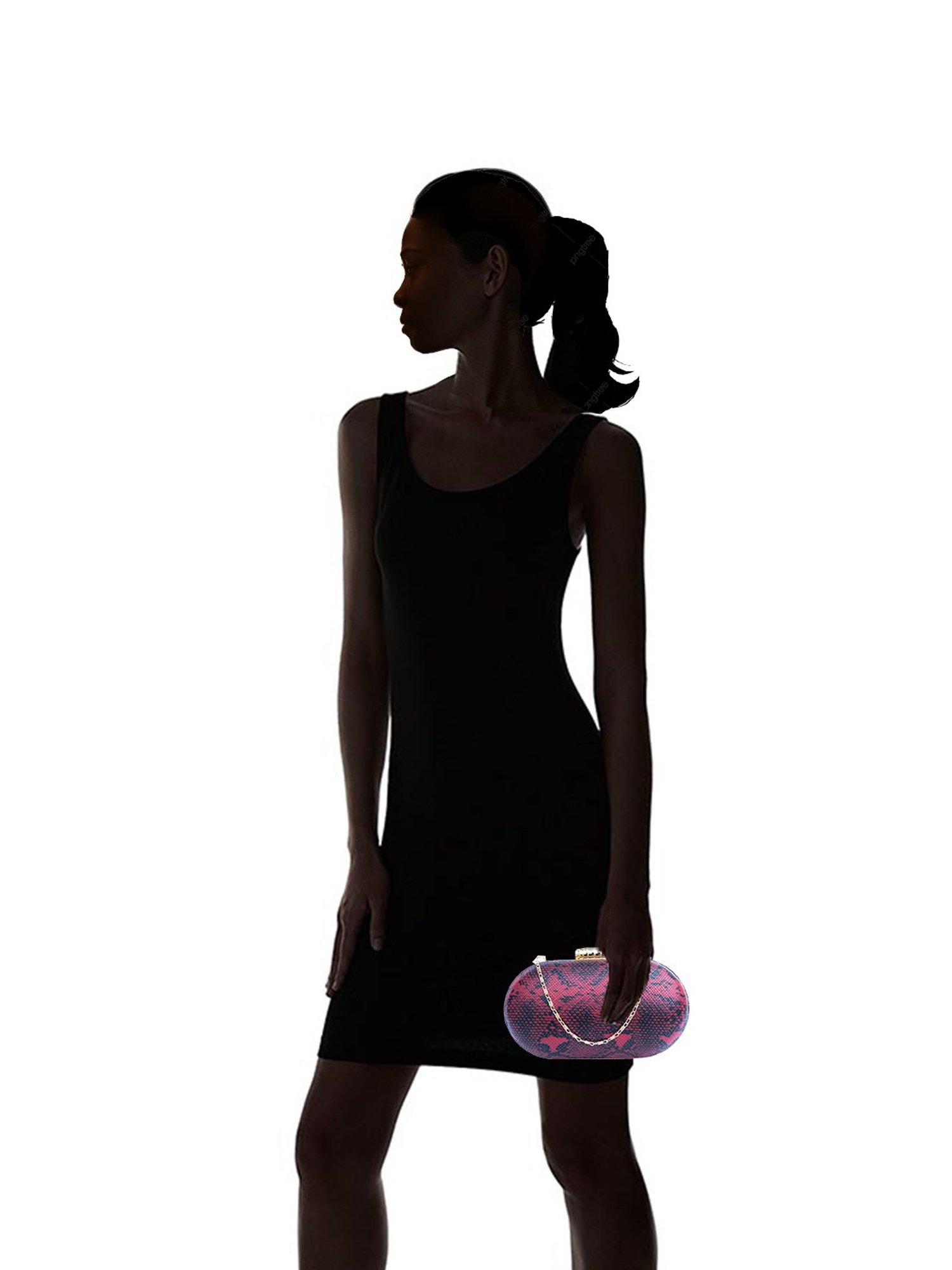 NR by Nidhi Rathi Maroon Fabric Clutch