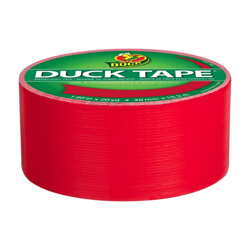 Duck 3pk 1.88" x 20yd Duct Tape Red