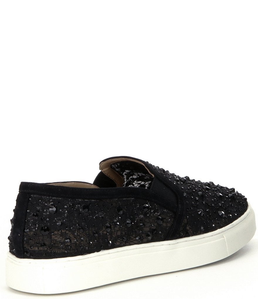 Kurt Geiger London Lexi Eagle Glitter Leather Lace-Up Sneakers
