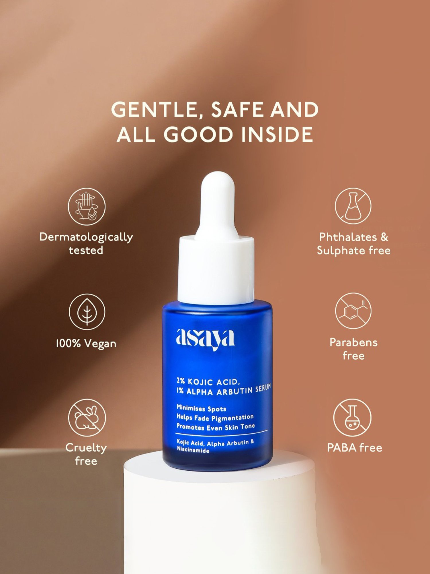 Asaya 2% Kojic Acid & 1% Alpha Arbutin Serum - 30 ml