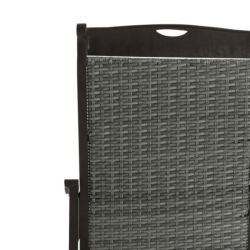 7pc Outdoor Wicker Dining Set Brown - Nuu Garden