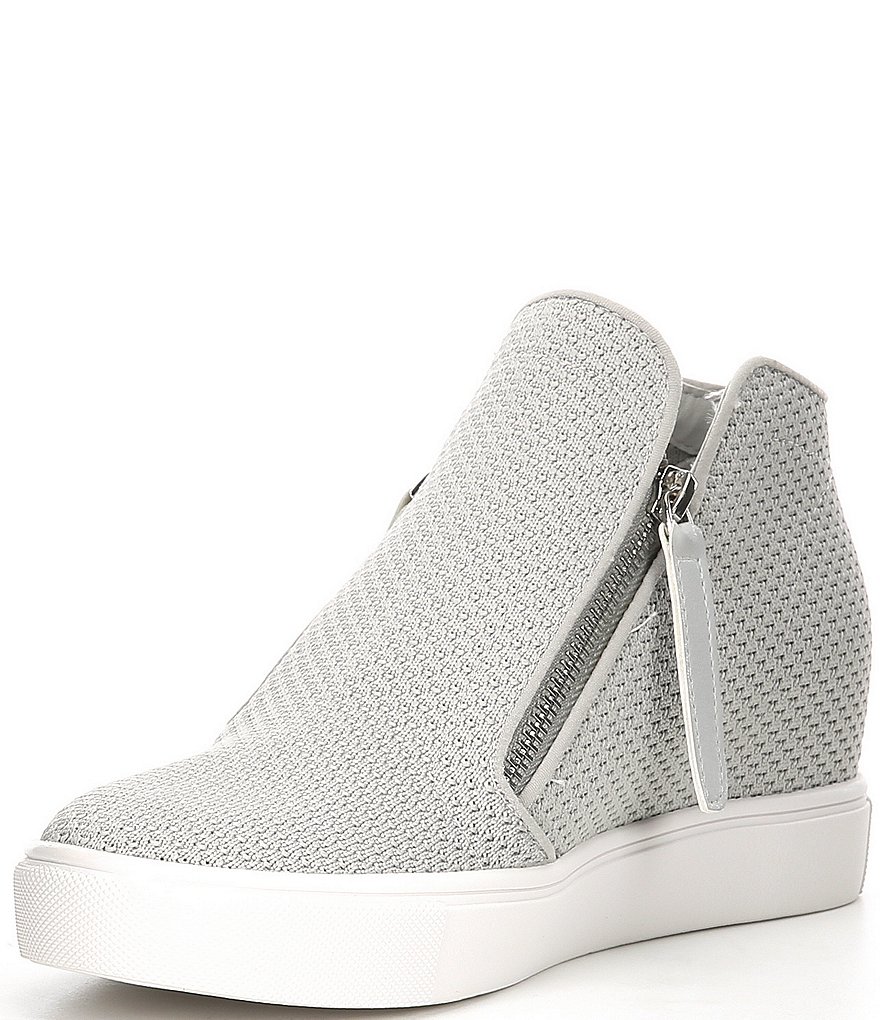 Donald Pliner Pelham Neoprene Mixed Leather Slip-On Wedge Sneakers