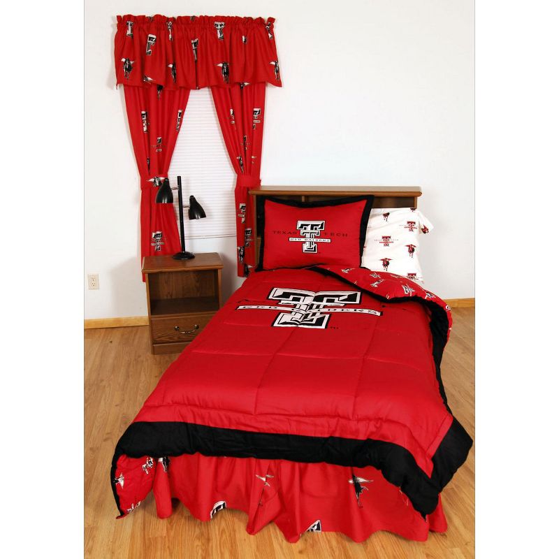 NCAA Valance Collegiate Window Decor - Texas Tech Red Raiders..