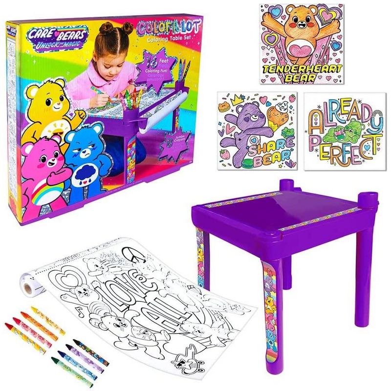 Fashion Angels Care Bears Coloring Table Set