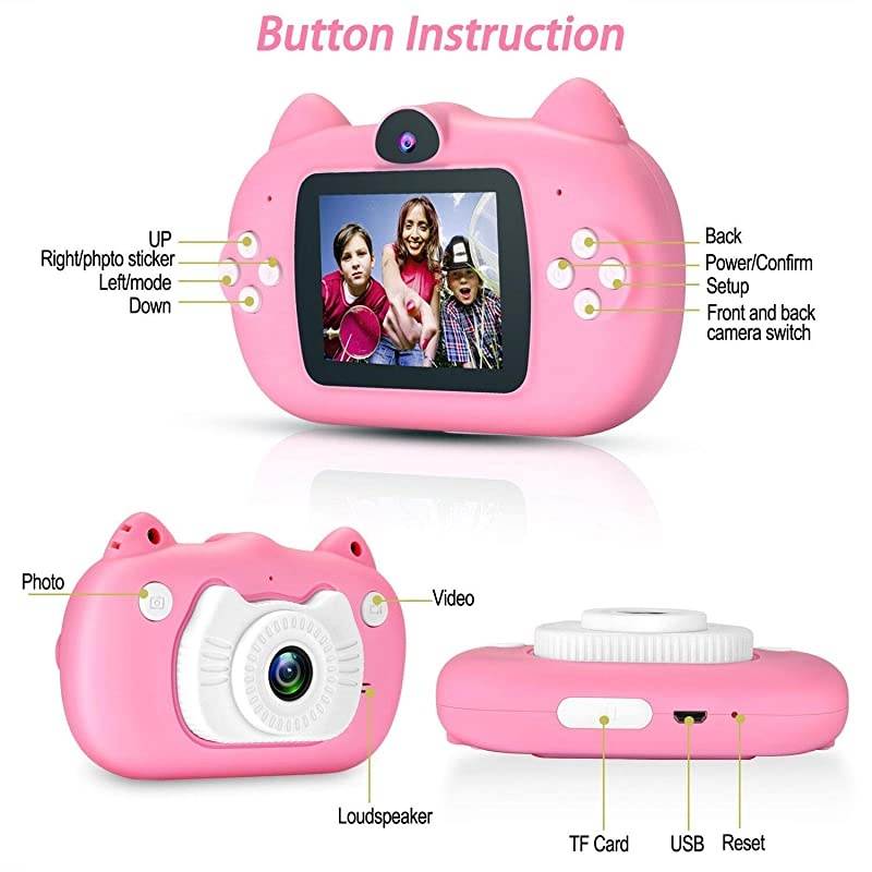 Video Camera for Kids,  1080P FHD Digital Kids Camera Camcorder Video Recorder with 2.4" Screen for Age 3-10
