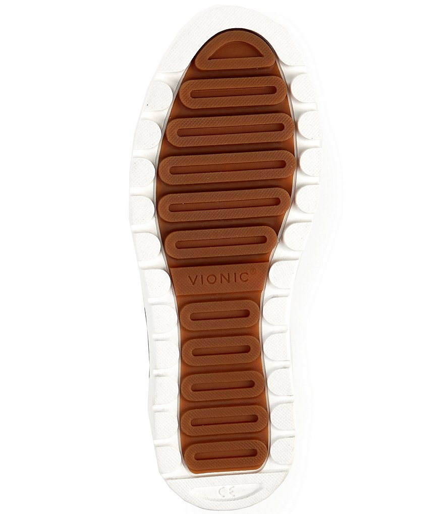 Vionic Simasa Rays Snake Print Accent Leather Sneakers