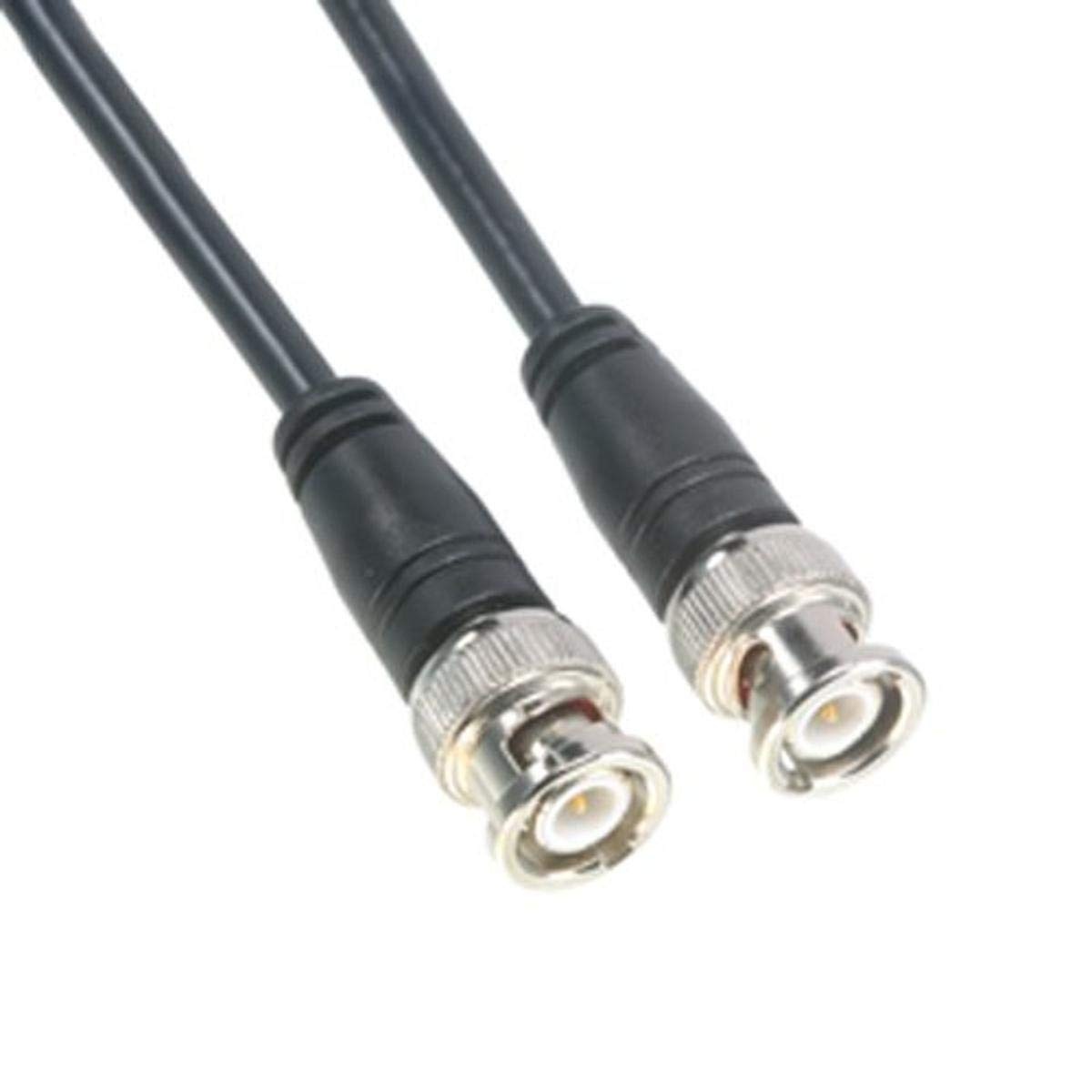 Amphenol CO-058BNCX200-010 Black RG58 Coaxial Cable 50 Ohm BNC Male to BNC Male 10