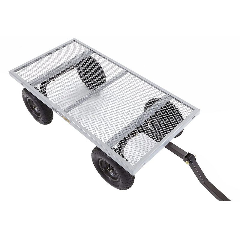 Gorilla Carts Heavy Duty Steel Utility Cart with Removable Sides and Pneumatic Tires Capacity