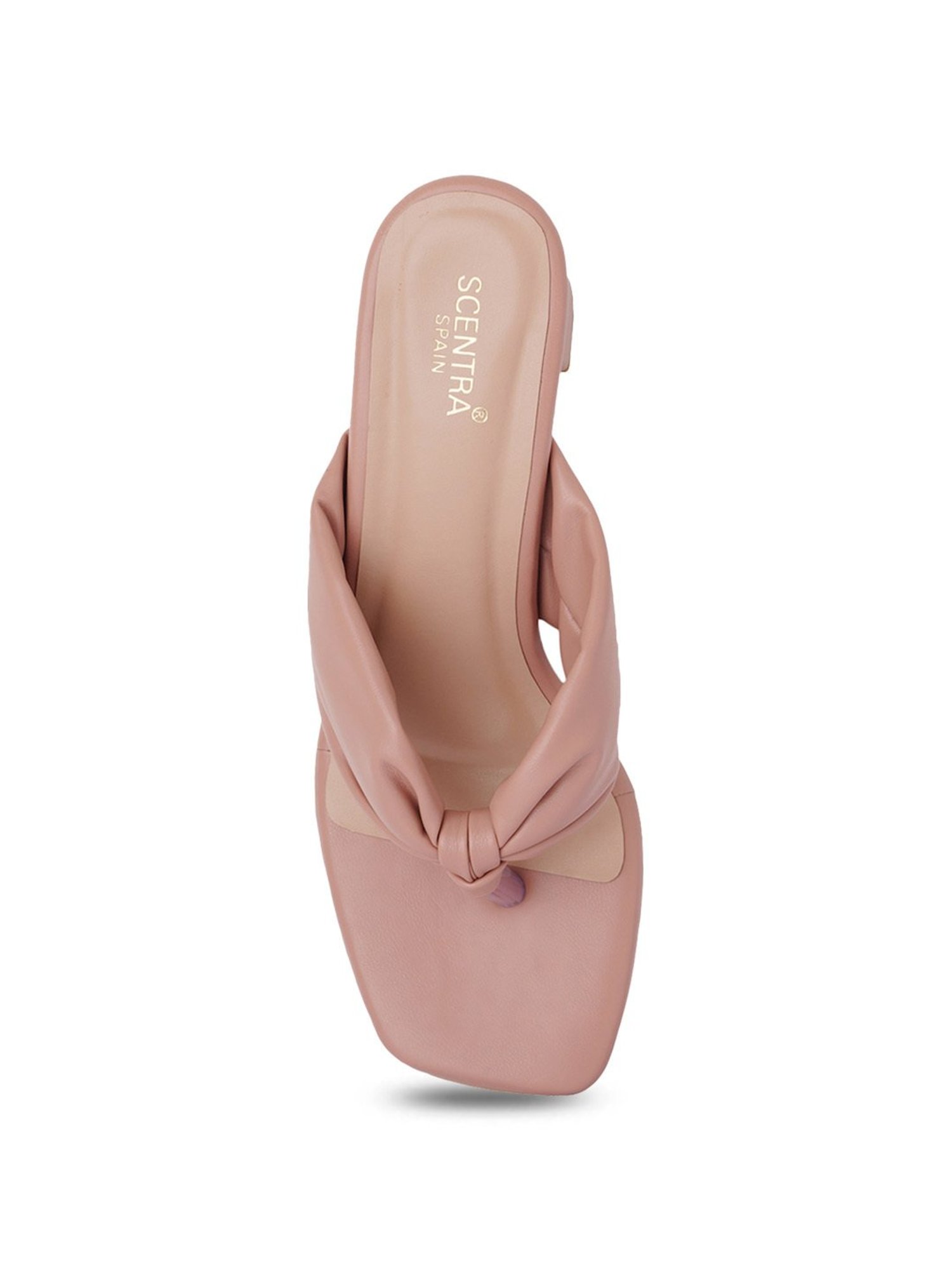 Scentra Women's Peach Thong Sandals