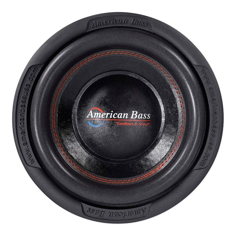 American Bass XR 12 D4 12 Inch Dual 4 Ohm Voice Coil 2400 Watt Maximum Power Subwoofer Speaker with 200 Ounce Magnet and Stitched Rubber Surround