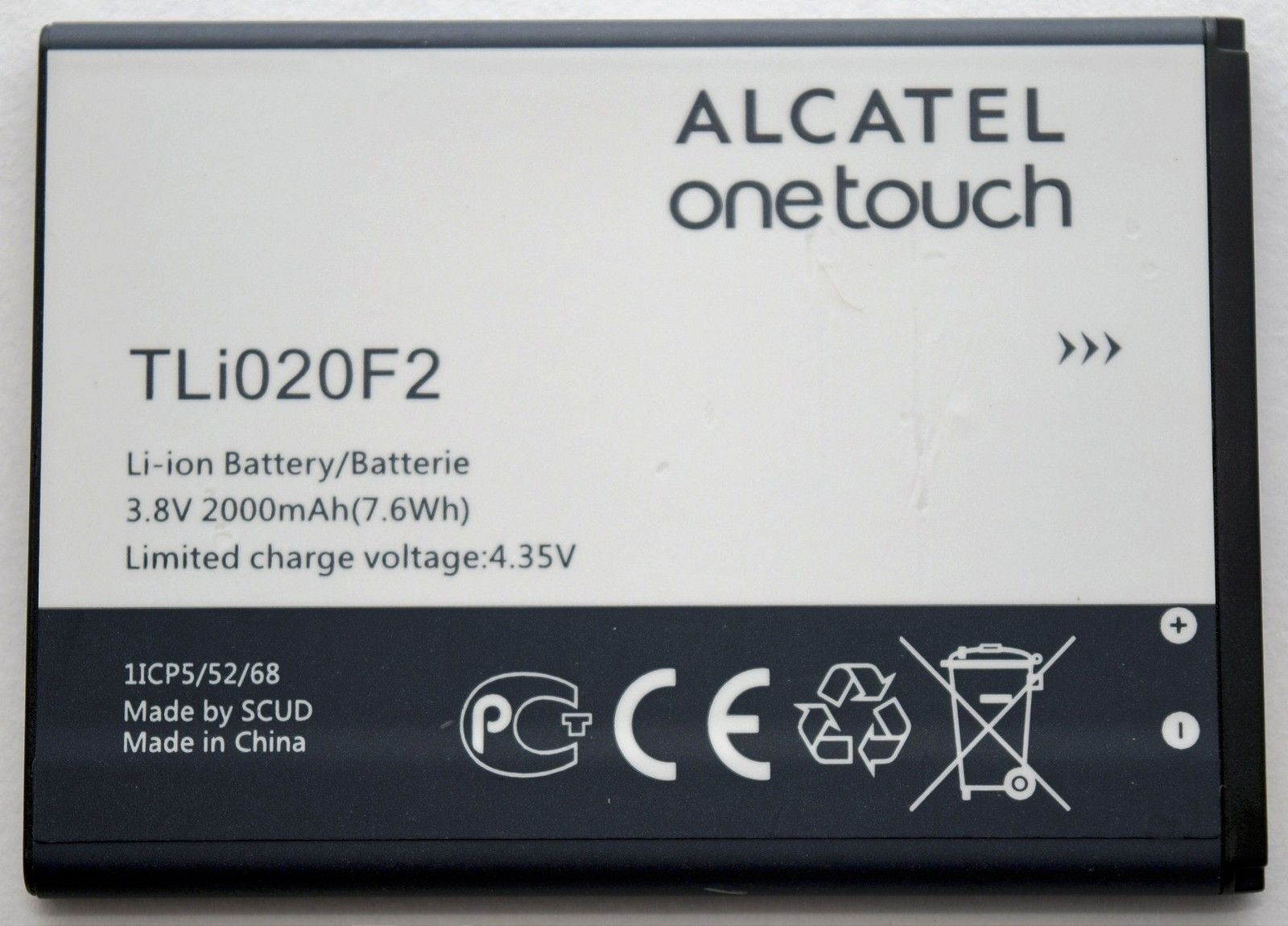 NEW OEM Alcatel TLi020F2 one touch Fierce 2 Cell Phone Replacement Battery 7040N