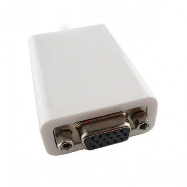 FVH Mini Displayport DP Source to VGA Adapter Cable for Apple Macbook & Monitor DP-008