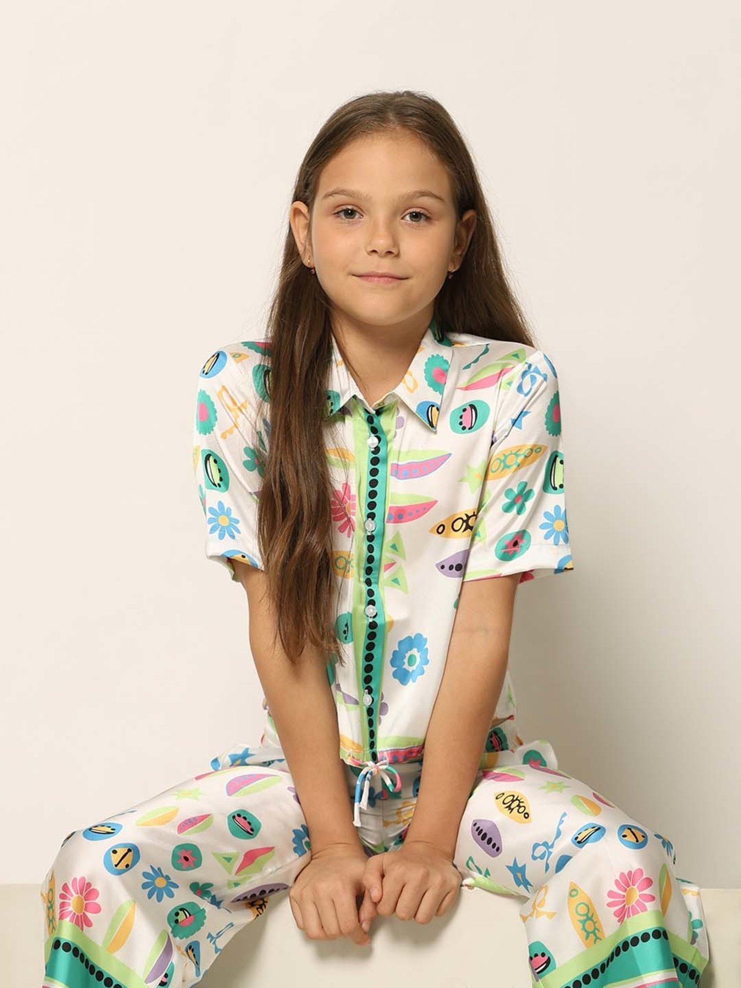 VERO MODA GIRL Multicolor Printed Shirt