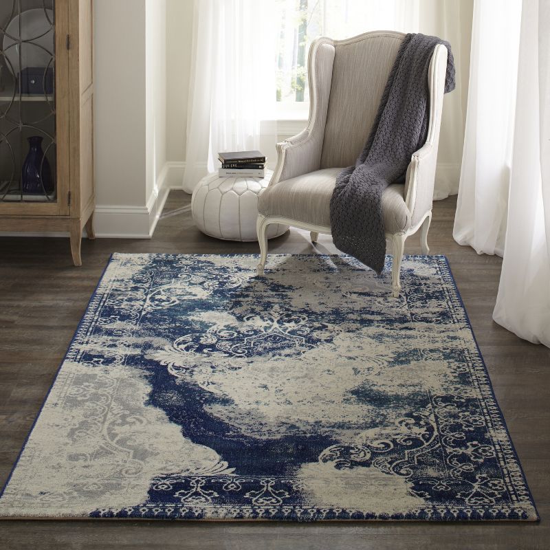 Savion Rug - Blue - (3'11"x5'7") - Momeni