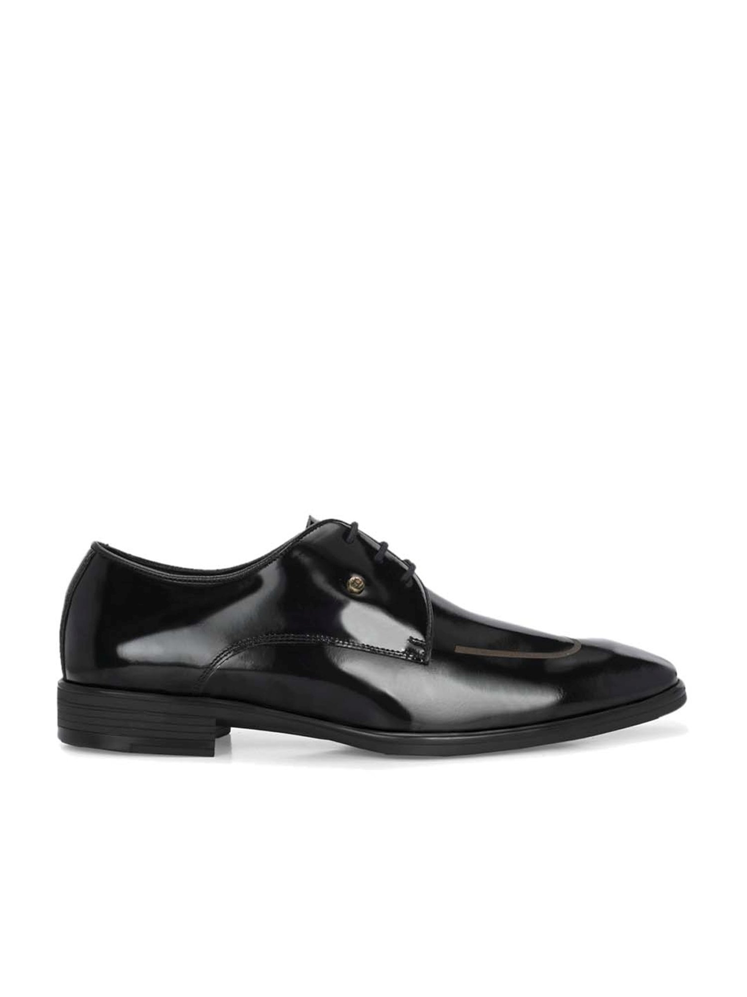 Hitz Men's Black Derby Shoes