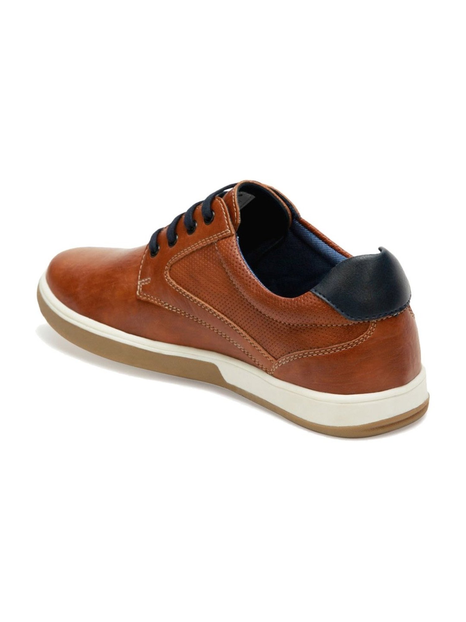 ID Men's Tan Derby Shoes